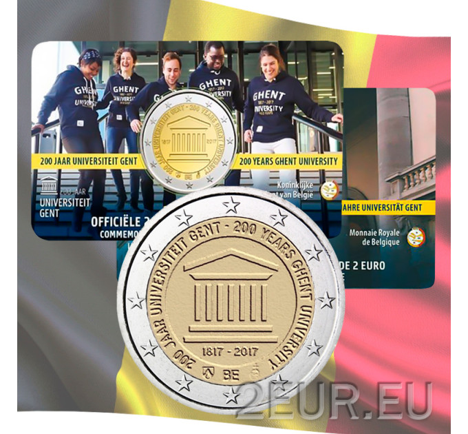 België 2 euro BU 2017 - 200 jaar Universiteit Gent - NL