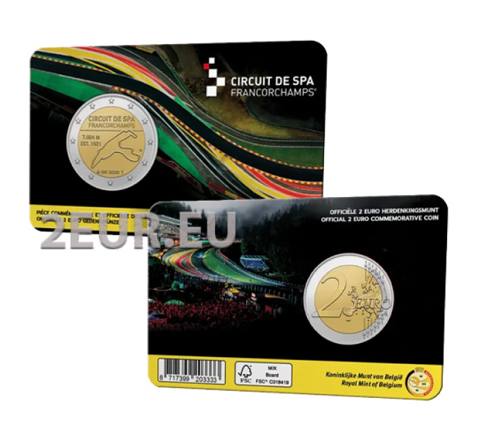 België 2 euro BU 2025 - Circuit van Spa-Francorchamps - FR
