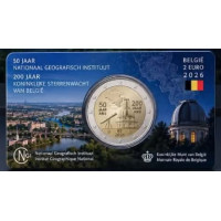 België 2 euro BU 2026 - Het Nationaal Geografisch Instituut (NGI)
