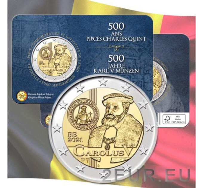 België 2 euro BU 2021 - 500ste verjaardag van Karel V - FR