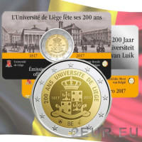 België 2 euro BU 2017 - 200 jaar Universiteit van Luik - FR