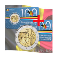 België 2 euro BU 2021 - 100ste verjaardag van de Belgisch-Luxemburgse Economische Unie (BLEU) - NL+FR