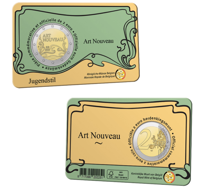 België 2 euro BU 2023 - Art Nouveau in Brussel - FR