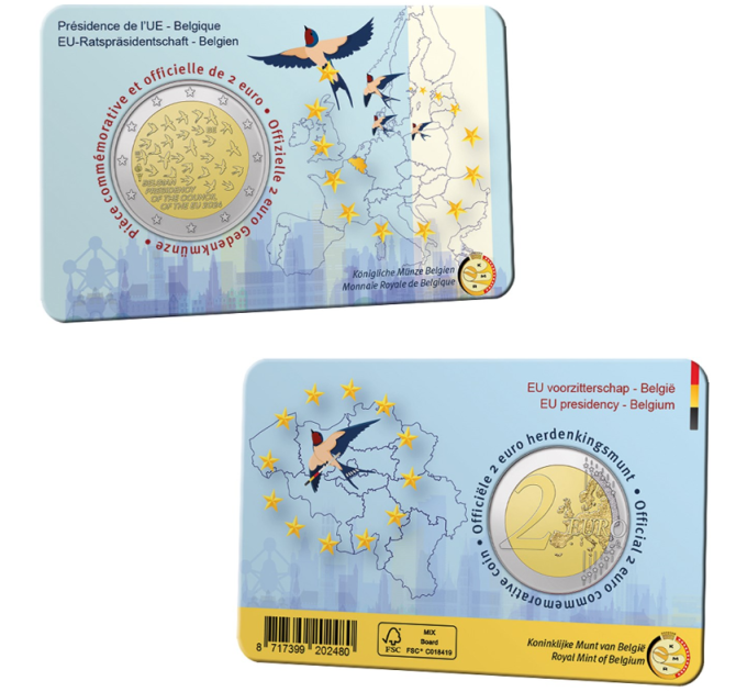 België 2 euro BU 2024 - EU-voorzitterschap - FR