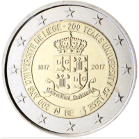 België 2 euro UNC 2017 - 200 jaar Universiteit van Luik 
