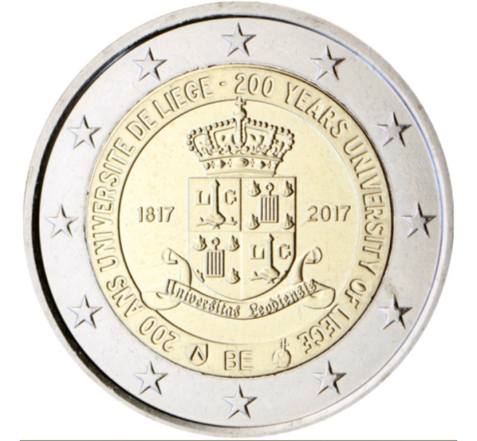 België 2 euro UNC 2017 - 200 jaar Universiteit van Luik 