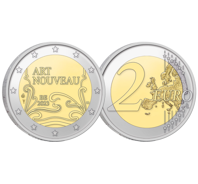 België 2 euro UNC 2023 - Art Nouveau in Brussel 