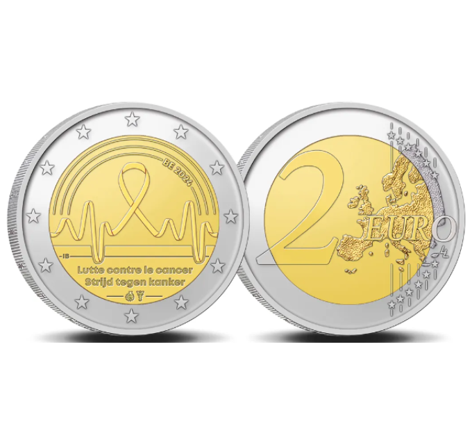 België 2 euro UNC 2024 - Kankerbestrijding