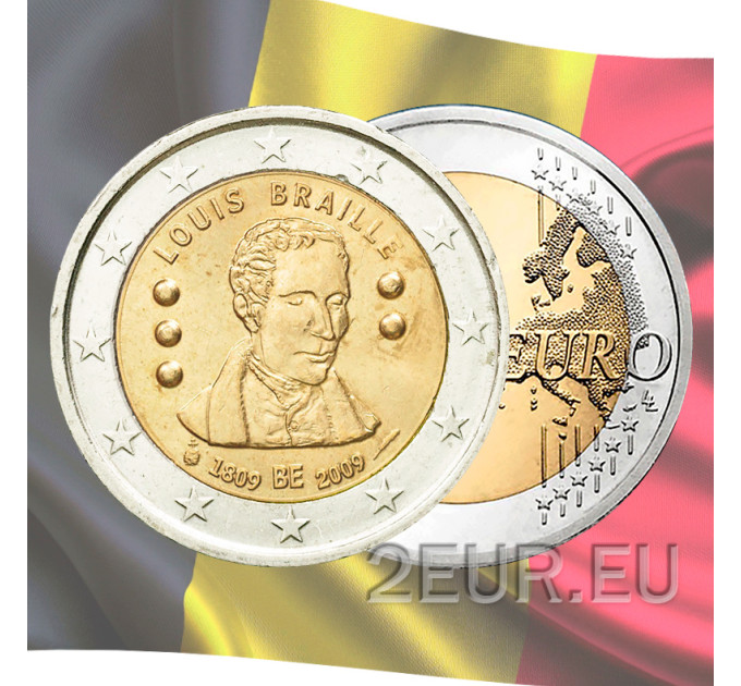 België 2 euro UNC 2009-2 - 200ste geboortedag van Louis Braille 
