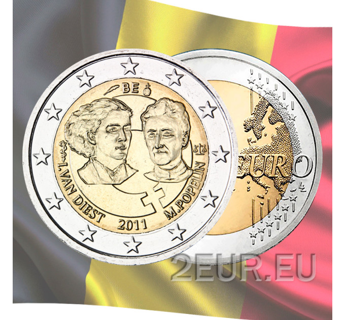 België 2 euro UNC 2011 - 100 Jaar Internationale Vrouwendag 