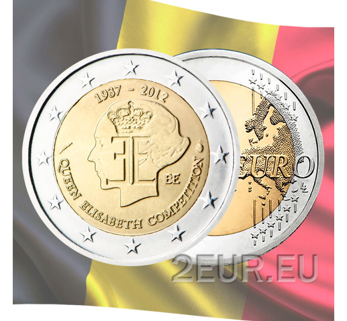 België 2 euro UNC 2012 - 75ste verjaardag van de Koningin Elisabethwedstrijd 