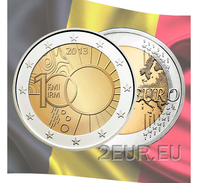 België 2 euro UNC 2013 - 100 jaar Koninklijk Meteorologisch Instituut 