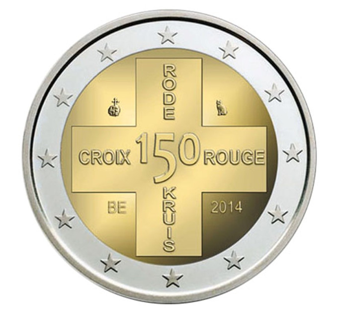 België 2 euro UNC 2014 - 150 jaar Belgisch Rode Kruis