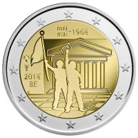 België 2 euro UNC 2018 - 50e verjaardag van mei 1968 Evenementen in België - Studentenopstand
