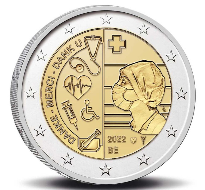 België 2 euro UNC 2022 - Gezondheidszorg tijdens de covid-pandemie 