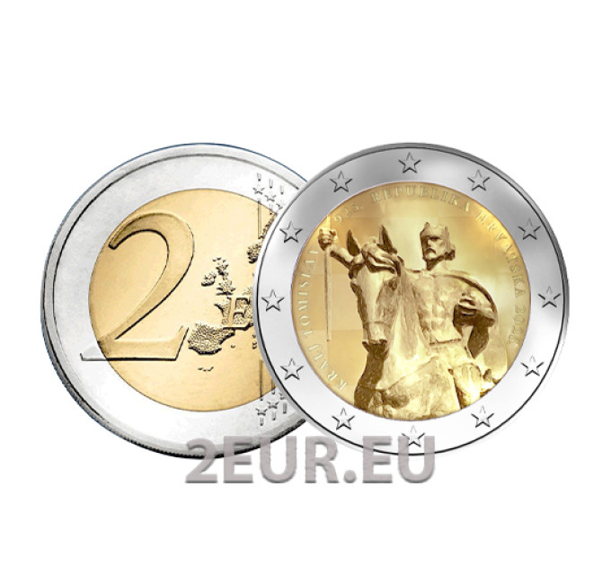 Kroatië 2 euro UNC 2025 - 1100e verjaardag van het Kroatische koninkrijk en de kroning van koning Tomislav