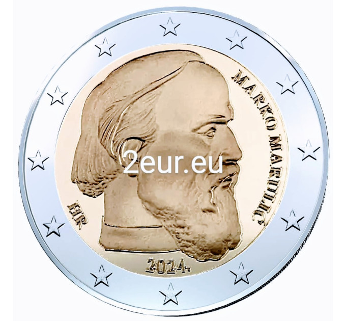 Kroatië 2 euro UNC 2024 - Marko Marulić