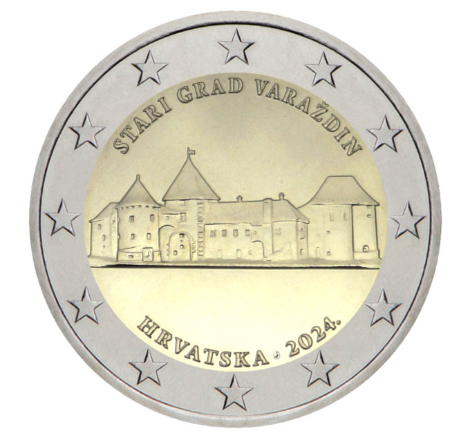 Kroatië 2 euro UNC 2024 - Oude stad van Varazdin