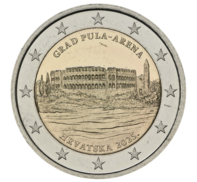 Kroatië 2 euro UNC 2025 - Stad Pula – Arena