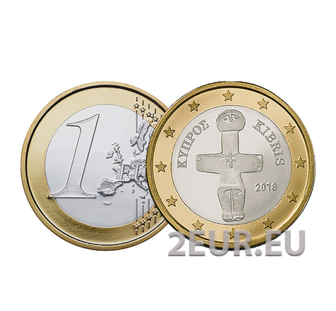 Cyprus 1 euro UNC 2018