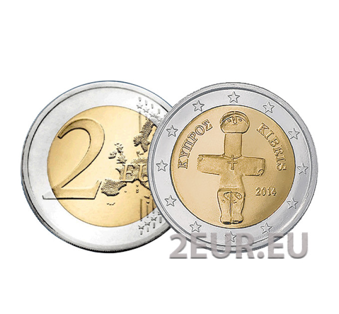 Cyprus 2 euro UNC 2014