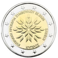 Cyprus 2 euro UNC 2026 - Voorzitterschap van de Raad van Europa