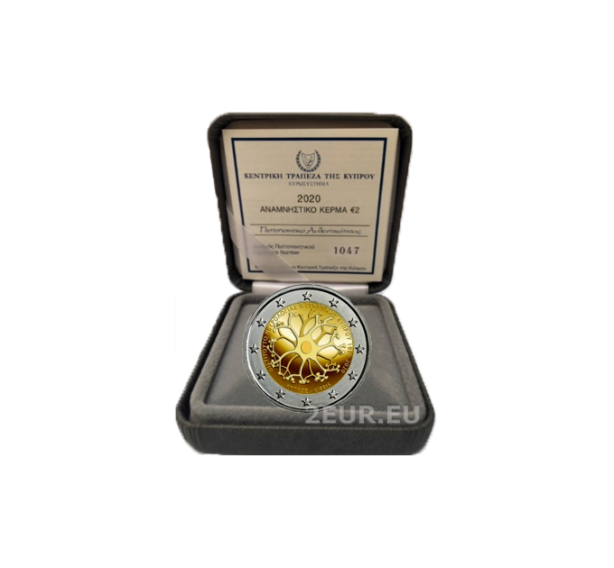 Cypriotische 2euro proof 2020 - 30 jaar Instituut voor Neurologie en Genetica