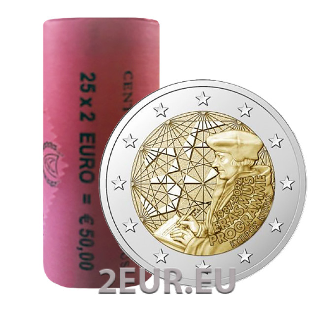 CYPRUS 2 EURO ROL 2022 - 35 jaar Erasmusprogramma