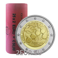 CYPRUS 2 EURO ROLL 2023 - 60e verjaardag van de centrale bank van Cyprus