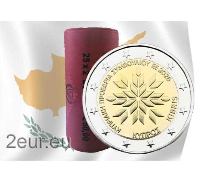 CYPRUS 2 EURO ROLL 2026 - Voorzitterschap van de Raad van Europa