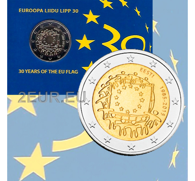 Estland 2 euro BU 2015 - 30 jaar EU-vlag 