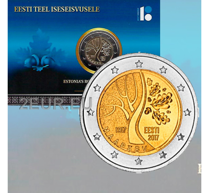 Estland 2 euro BU 2017 - 100 jaar gebeurtenissen die voorafgingen aan de onafhankelijkheid van Estland C/C