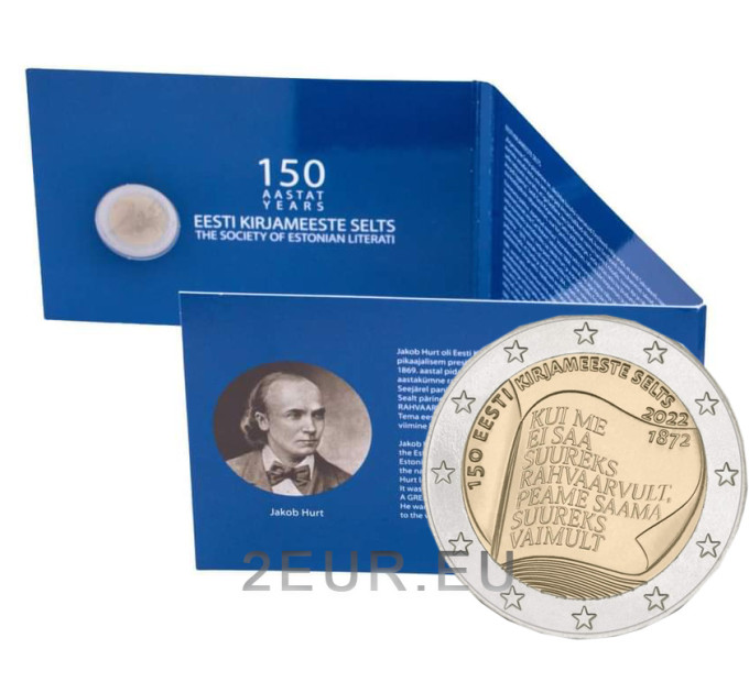 Estland 2 euro BU 2022 - 150e verjaardag van de Society of Estonian Literati