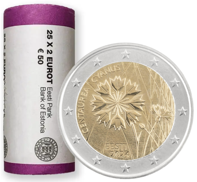 ESTLAND 2 EURO ROL 2024 - Korenbloem