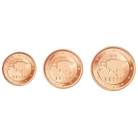 Estland 1,2,5 Cent UNC 2017