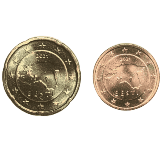 Estland 2,20 Cent UNC 2021
