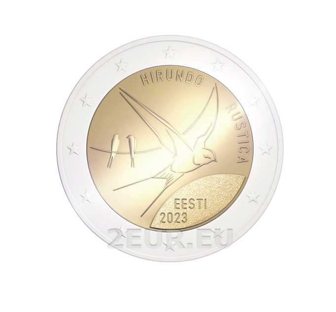 Estland 2 euro UNC 2023 - Nationale Vogel - Boerenzwaluw