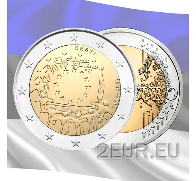 Estland 2 euro UNC 2015 - 30e verjaardag van de EU-vlag