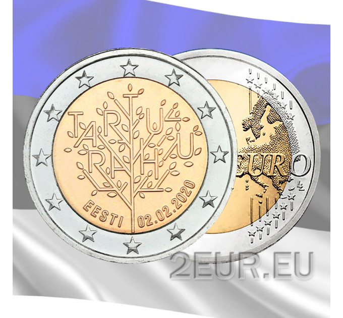 Estland 2 euro UNC 2020/2 - 100e verjaardag van het Verdrag van Tartu