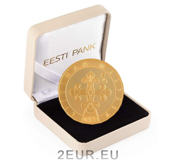 Estland 25 euro gouden munt Proof 2023 - Liivimaa-aardedag
