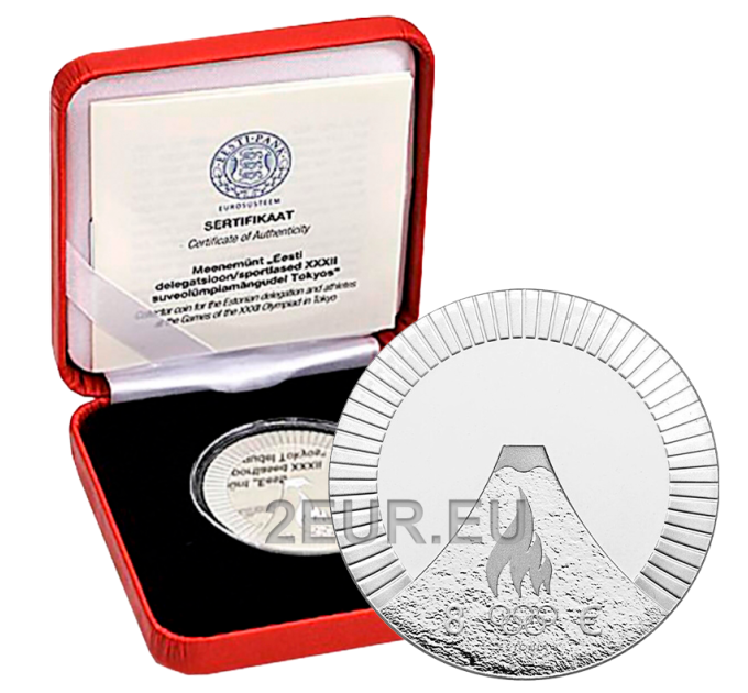 Estonia 8 euro zilveren munt Proof 2021 - XXXII Olympische Zomerspelen in Tokio
