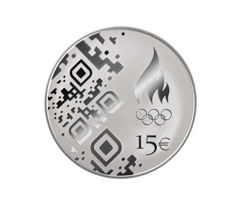 Estonia 15 euro zilveren munt Proof 2026 - XXV Giochi Olimpici Invernali a Cortina, Milano