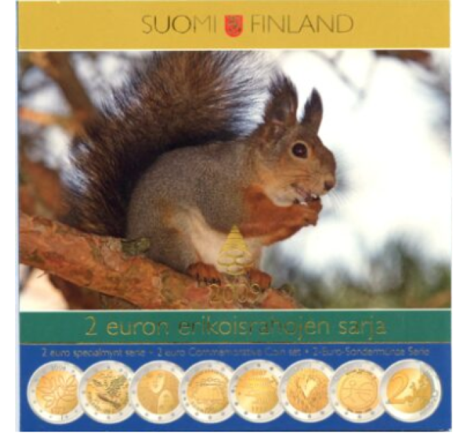 Finland Set van 2 euromunten BU 2004–2009