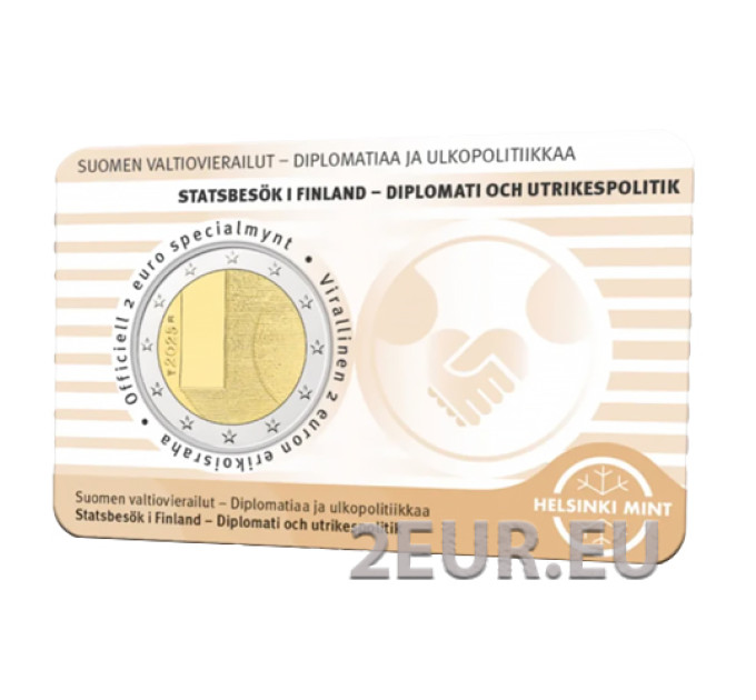Finland 2 euro BU 2025 - Staatsbezoeken van Finland – Diplomatie en buitenlands beleid - Fin/Swed