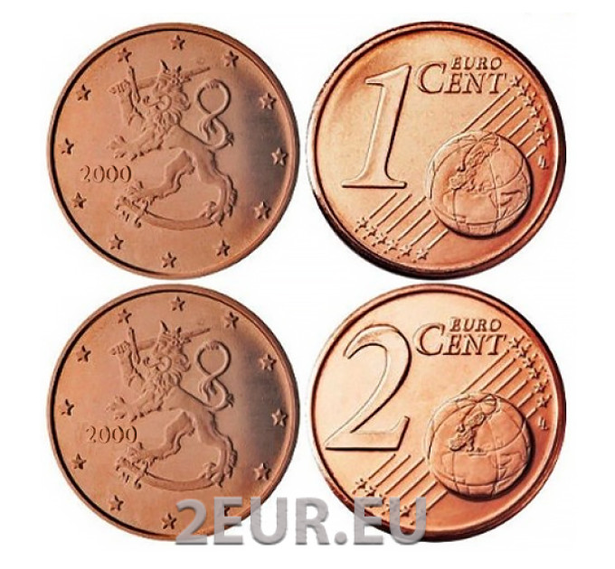 Finland 1,2 Cent UNC 2000