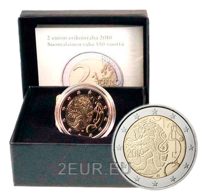 Finland 2 euro proof 2010 - 150 Years Finnish Currency 
