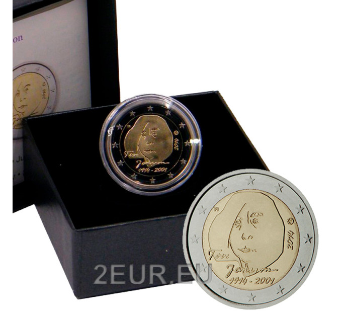 Finland 2 euro proof 2014 - 100th Anniversary of the Birth of author and artist Tove Jansson  