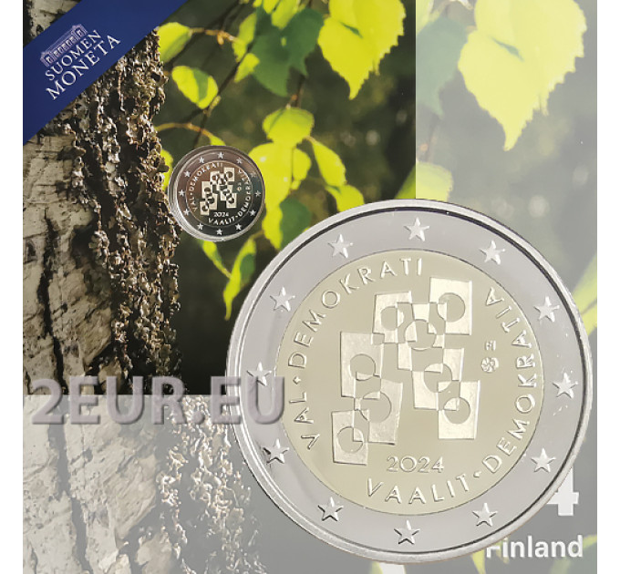 Finland 2 euro Proof 2024 - Verkiezingen en democratie