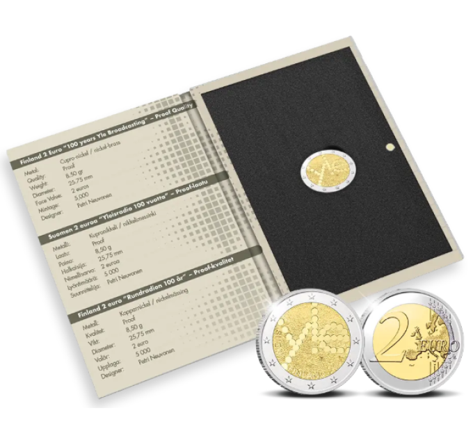 Finland 2 euro Proof 2026 - 100 jaar Yle Omroepbedrijf