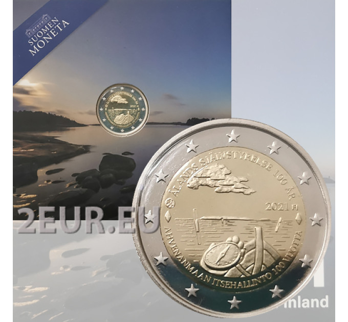Finland 2 euro proof 2021 - 100 jaar zelfbestuur in Aland  